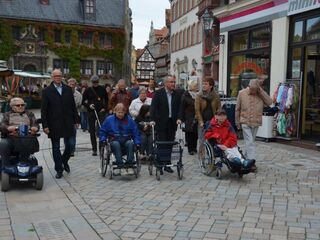 Vertreter der Evangelischen Stiftung begleiten Oberbürgermeister Frank Ruch